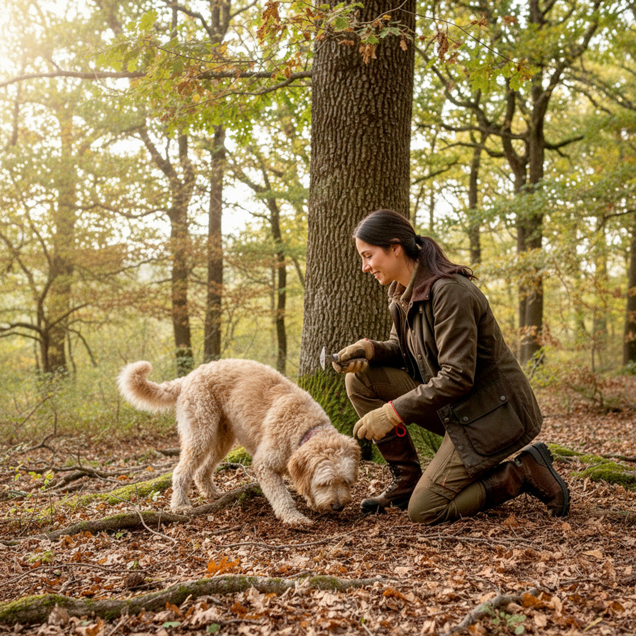 Caccia al Tartufo con Pranzo Toscano e Abbinamento Vini Biologici