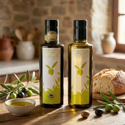 Olive e Olio Extra Vergine di Oliva Inserrata: differenza tra Biologico e IGP Toscano