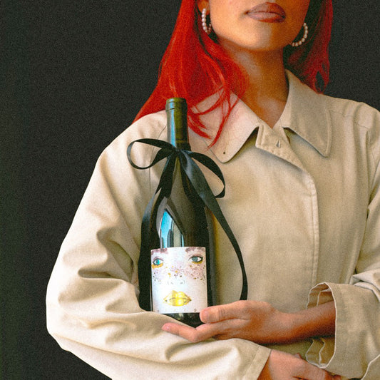The bottle becomes the bouquet