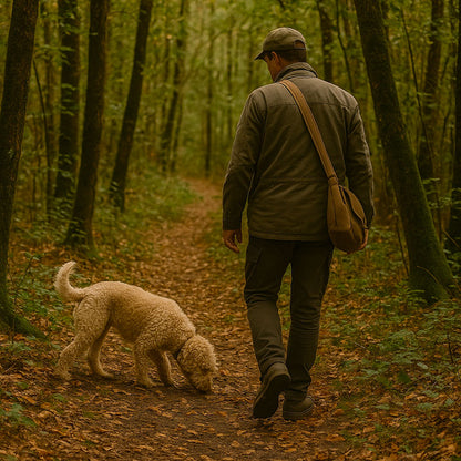 white truffle hunting at inserrata sanminiato