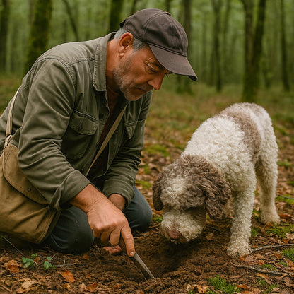 white truffle hunting at inserrata sanminiato